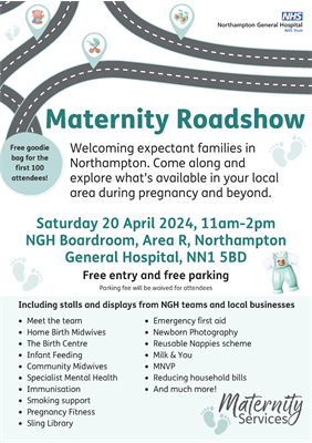 MR1494 Maternity Roadshow NGH April 20 poster v3