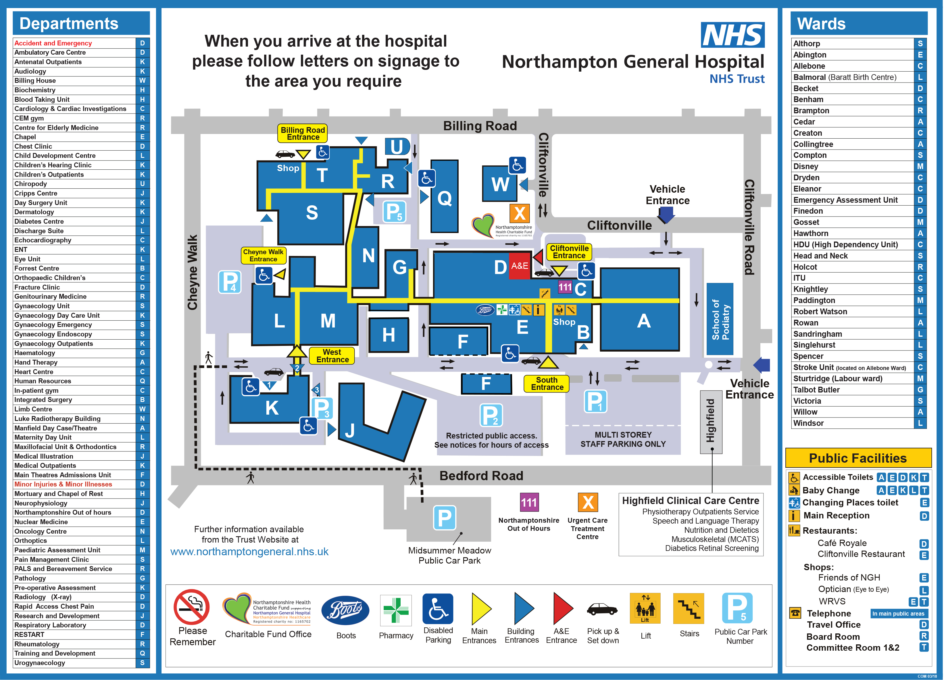 Hospital Map Updated Mar 18 